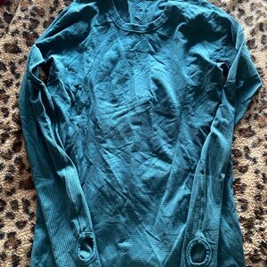 lululemon athletica Teal Long-Sleeve Thumbhole Top